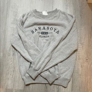 Hollister Sarasota Gray Crewneck Sweater
